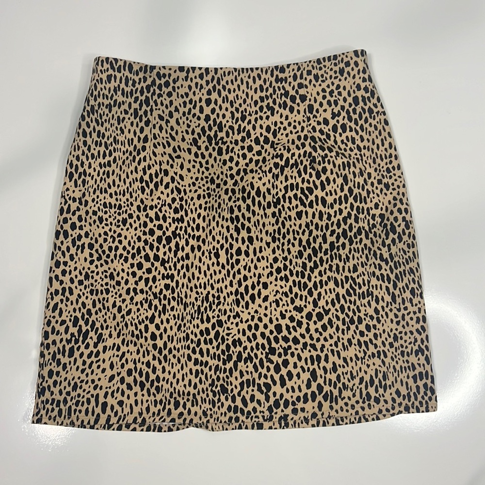 Animal print skirt